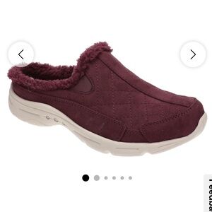 Easy Spirit Maroon Quilted Clogs